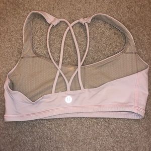 Lululemon light pink sports bra